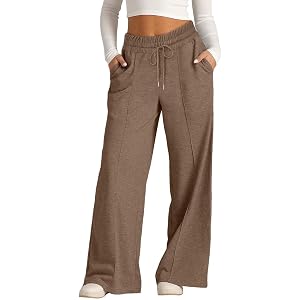 Girls Baggy Sweatpants Wide Leg Drawstring Elastic Waist Sweat Pants Straight Trackpant Kids Y2K Cute Joggers 4-14Y