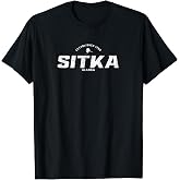 Sitka Alaska AK Vintage Athletic Sports Logo T-Shirt