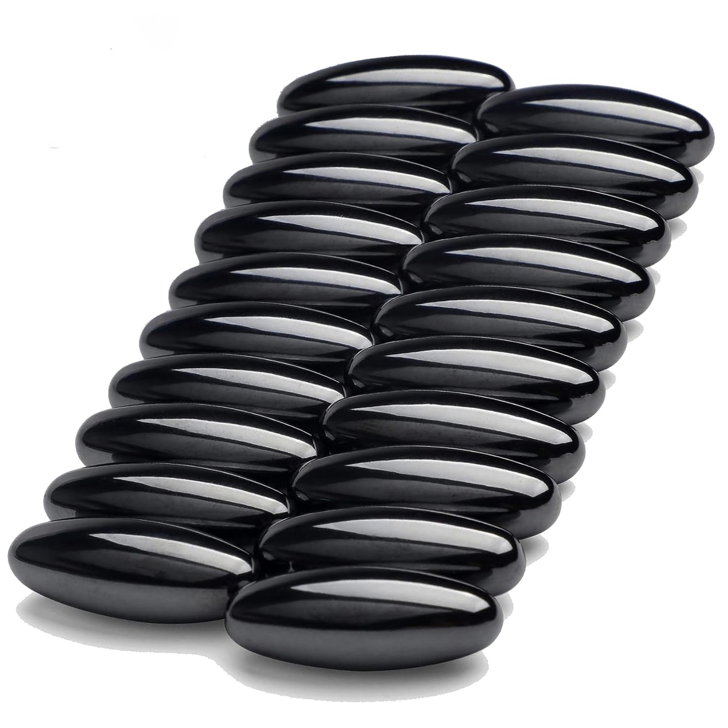 20Pcs Powerful Rattle Magnets Spinning Buzzing Snake Eggs,Hematite Zingers,Educational Science Toy,Great Stress Relief for Autism,ADD,ADHD & OCD,Refrigerator Or Neat Party Gift,Office Magnets