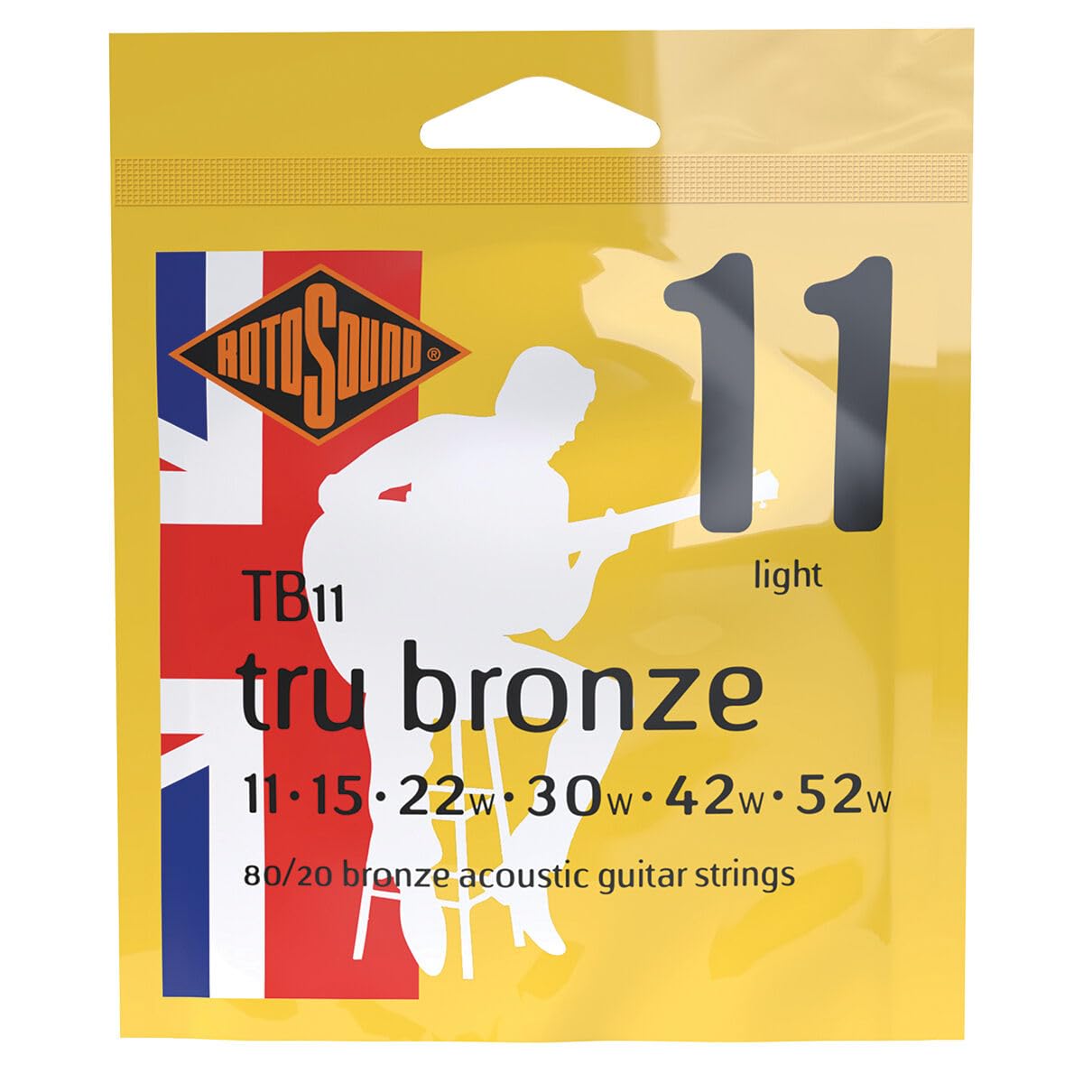 Rotosound Strings for Acoustic Guitar TRU BRONZE 6-str. TB11 Light 11-52
