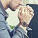 Bymax Men Wooden Watch Analog Quartz Lightweight Handmade Casual Sports Wood Wrist Watches