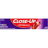 Close-Up Anticavity Fluoride Toothpaste, Freshening Cinnamon Burst Red Gel, 6 oz (170 g)