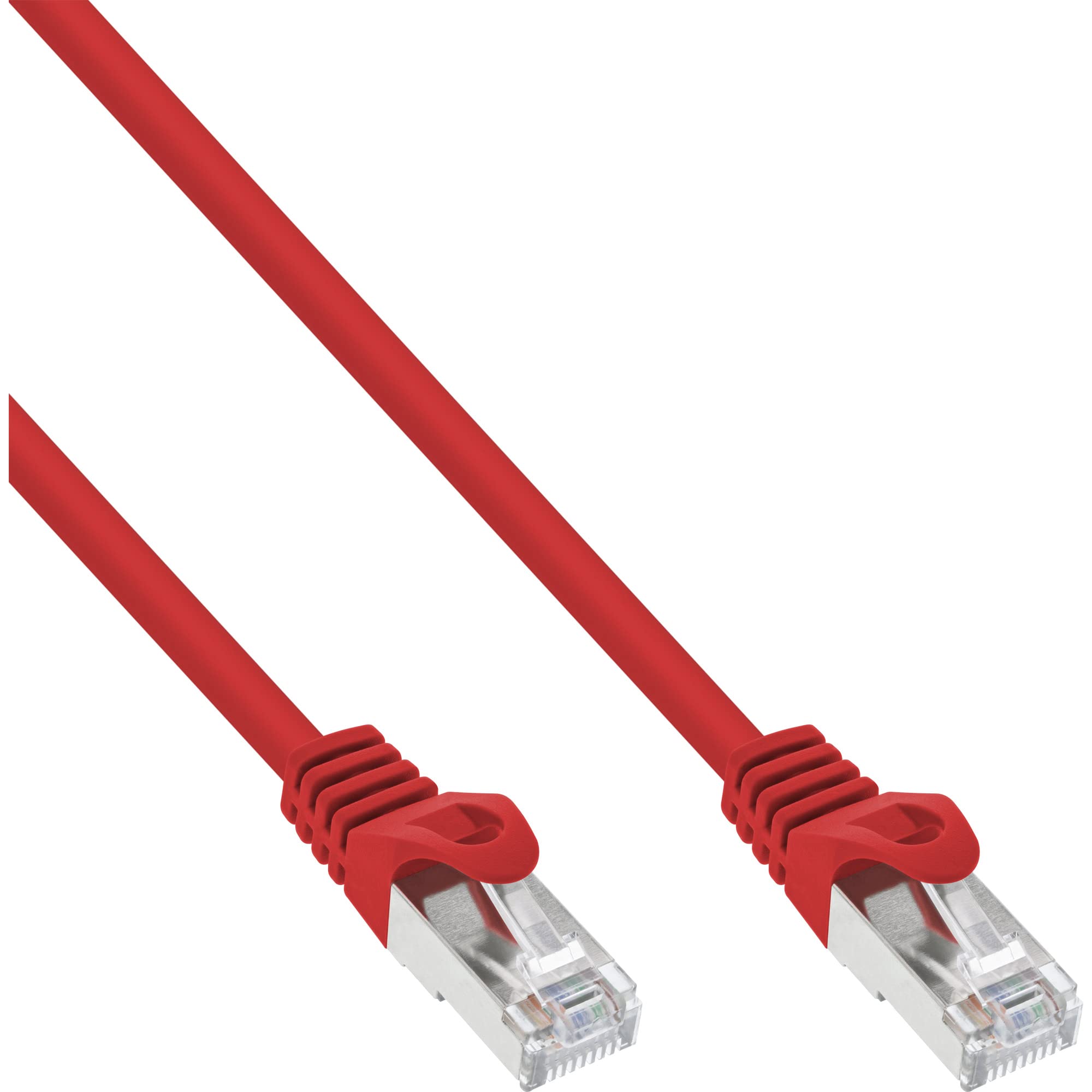 InLine® Patch cable, FTP, Cat.5e, red, 10m