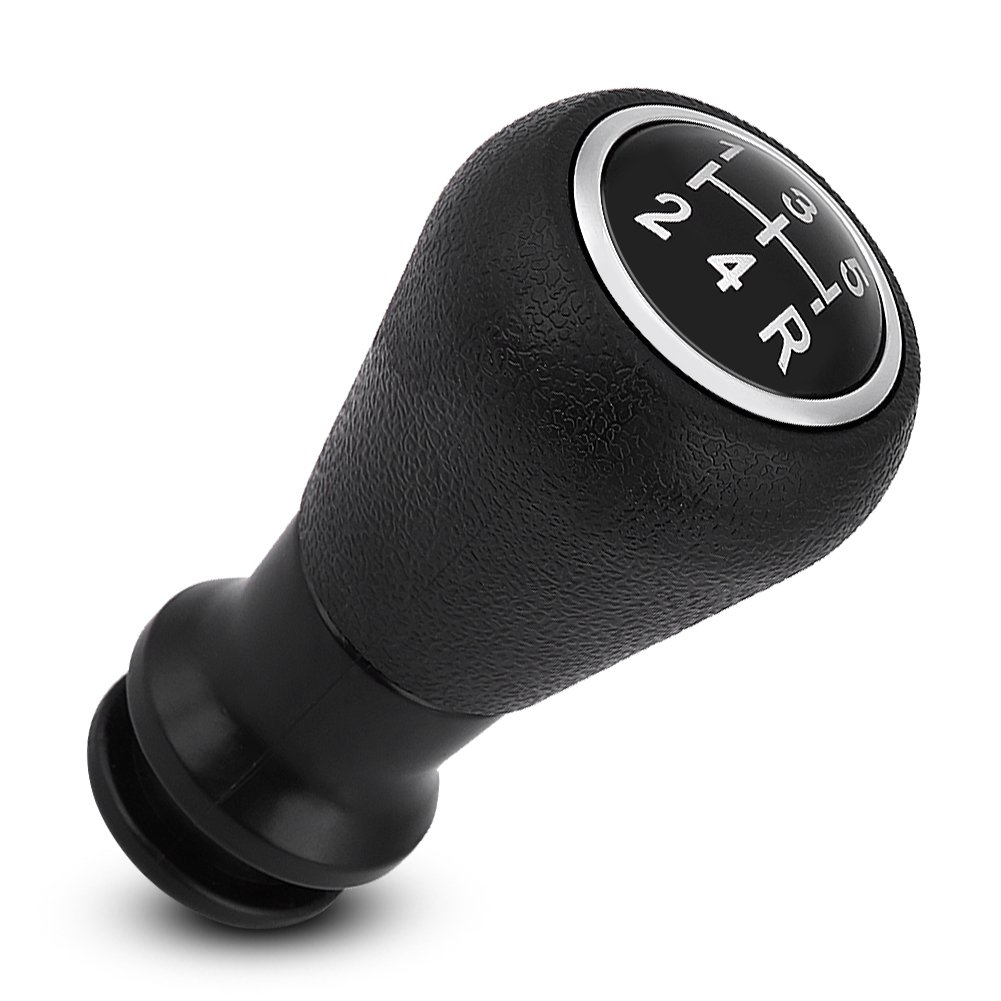 Keenso Car Gear Shift Knob, Car 5 Speed Gear Shift Knob Head Manual Gear Shift Knob Ball Shift Lever Black for 106 107 205 206 207 405 C1 C3 C4 citroen c1 gear knob