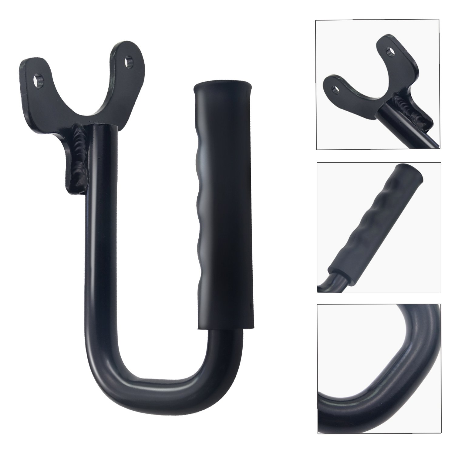 Matte Black Front & Rear Grab Handles oll Bar Steel Grip Handles Kit