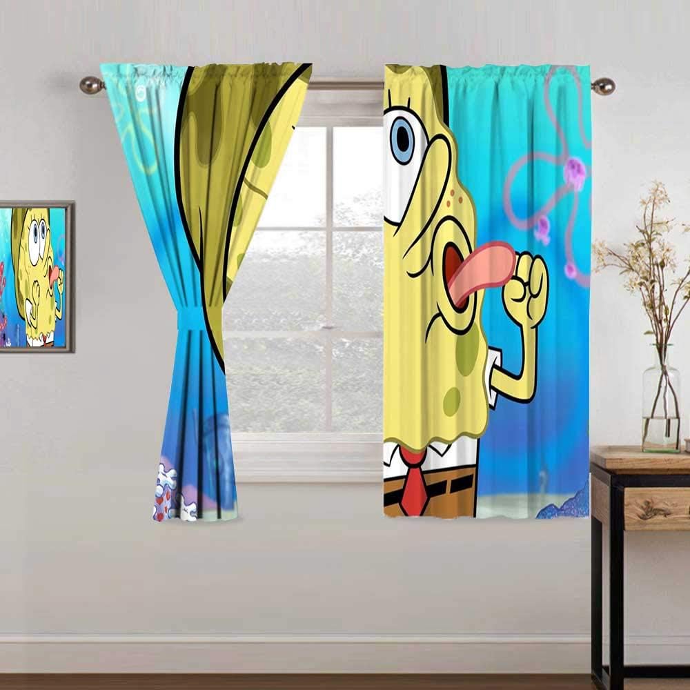 OneStrawberry Bathroom Curtains Spongebob Squarepants
