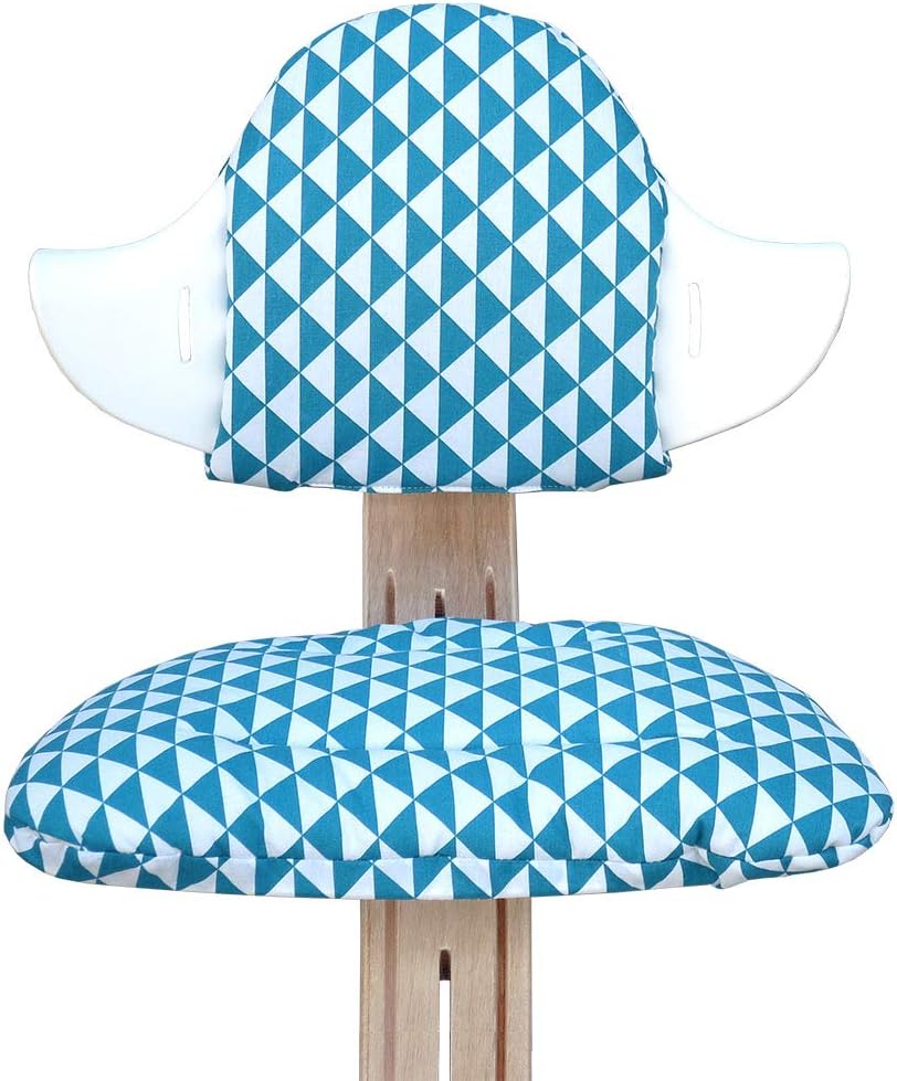 Blausberg Baby - Cushion Set for Nomi Highchair of Evomove - Triangle Blue