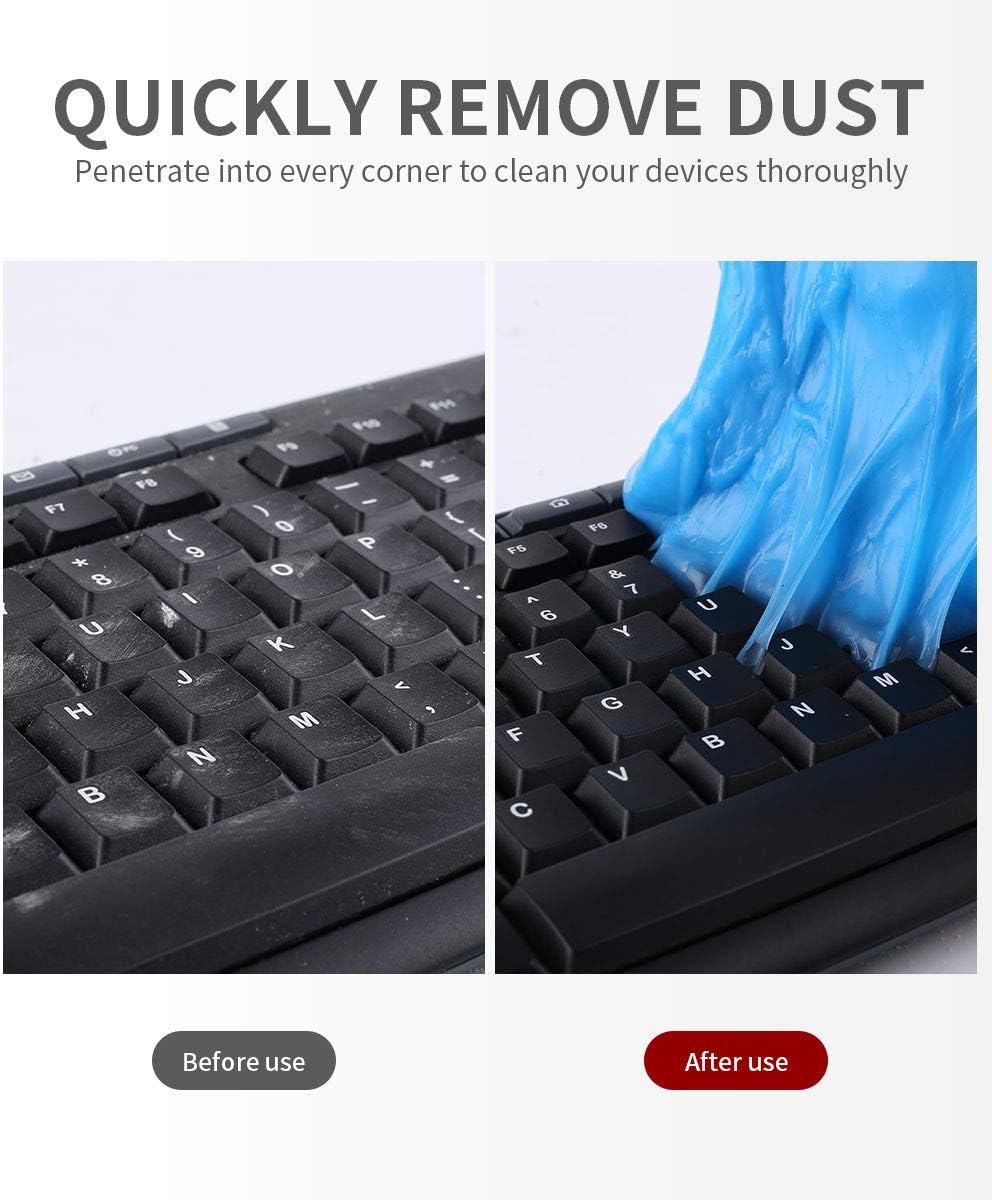 SYOSIN Car Cleaning Gel for Car Detailing Tools Keyboard Cleaner Automotive Interior Cleaning Car Detailing Supplies Dust Cleaning Mud for Car Air Vent, Laptops, Printers, Calculators: Automotive