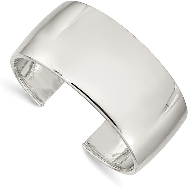 バングル Silver925 Bulky Concave Bone Wide Bracelet / Bangle / Cuff Sterling Silver Hammered Bangle | Modern Jewellery for Her