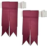 Men's Men's Tartans Kilt Flashes with Heavy Buckle Elastic Adjusters Fit