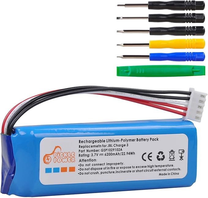 Replacement for JBL Charge 3 2016 Version 6200mAh Speaker Battery