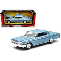 Amazon.com: 1962 Chevy Impala SS - Blue 1:25 Scale Diecast Model