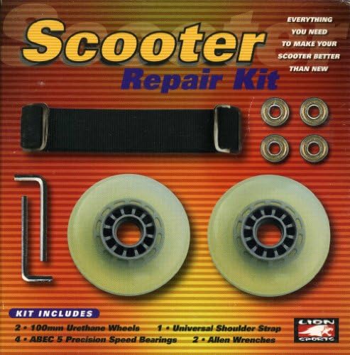 Lion Sports Replacement Scooter Wheels Bearings Strap Scooter Repair Kit
