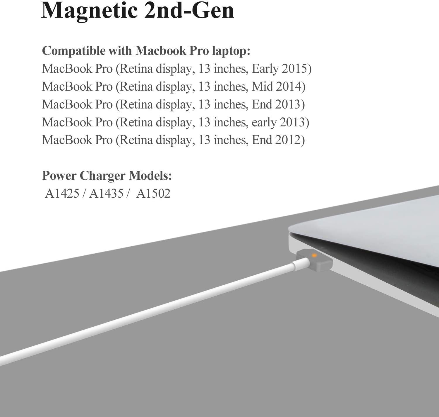 Amazon Com 60w Mini Charger For Macbook Pro 13 Inch With Retina