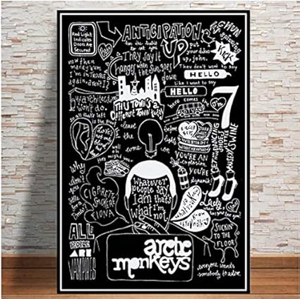 Phhomedecor Canvas Print Poster Arctic Monkeys Music Band Posters And Prints Mural Wall Art Pictures Living Room Bedroom Home Decor 50x70cm No Frame Picture Ph 1284 Amazon Co Uk Kitchen Home