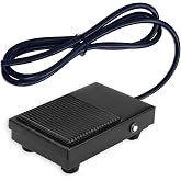 REDGOOSE Momentary Power Foot Pedal Switch 250VAC 10A SPDT 1NO1NC Heavy Duty Foot Switch with 6ft Cable Black