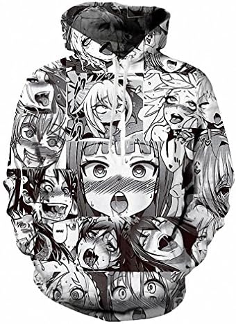 Bactum Sexy Print Hoodies Hipster Anime The Heroine Funny Sweatshirts Unisex Tops Hooded Outfit US Size Dropship