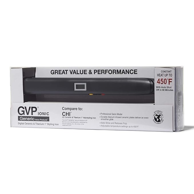 Generic value products ceramic titanium digital flat iron Clearance
