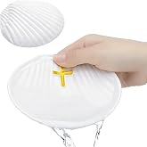 Bucherry Baptismal Shell White Ceramic 5" Christening Shell with Cross Baby Baptismal Gift Catholic Holy Water Holder for Baptism Favor Baby Boys and Girls Religious Ceremony Accessory