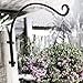 Hanging Plant Bracket｜Plant Hangers Outdoor (16 inch/Black) Thicker More Durable Rust-Resistant, Heavy Duty Plant Hooksthumb 2