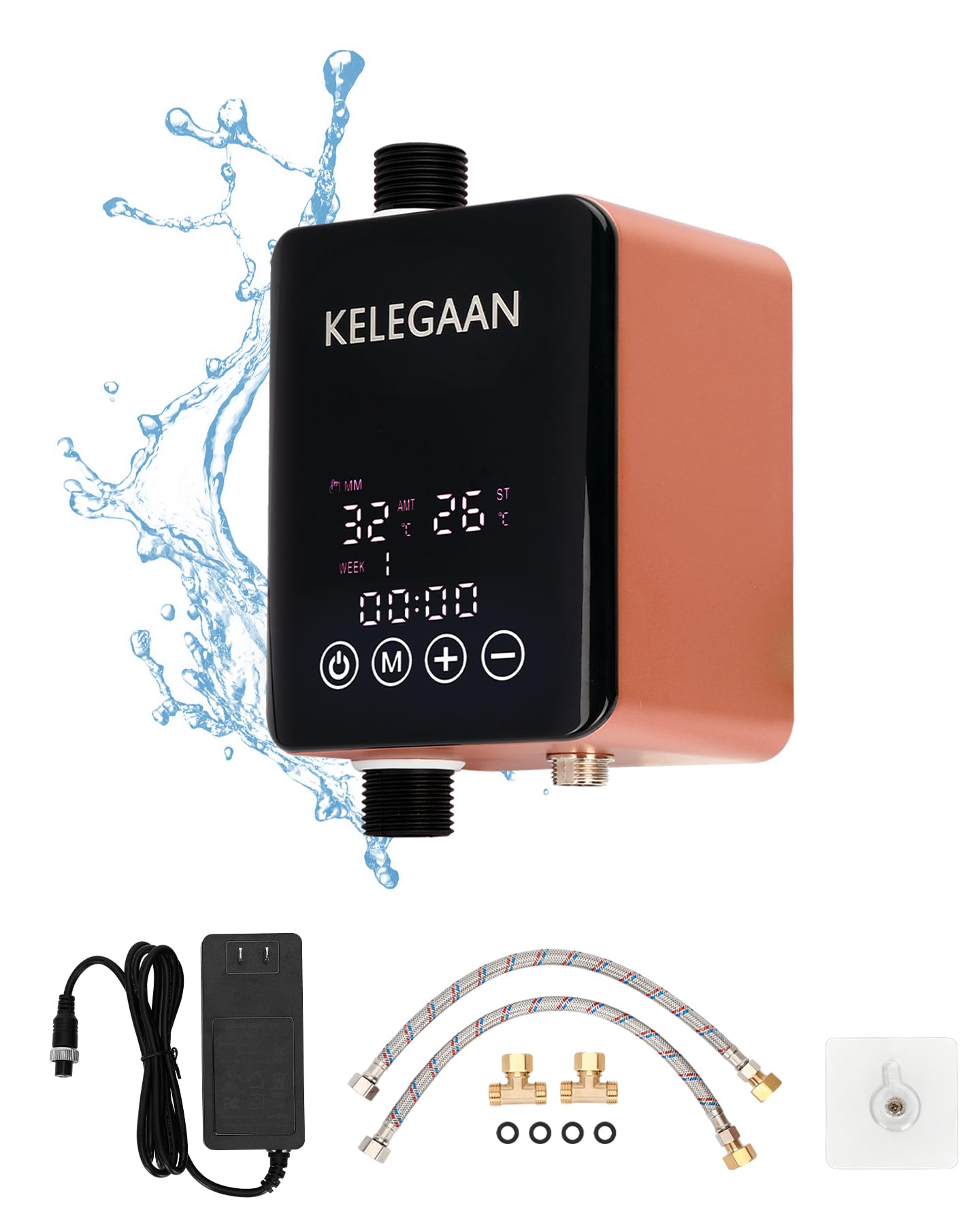 Photo 1 of Digital Smart Instant Hot Water Recirculating Pump Kit, Touchscreen Under-Sink System, Built-in Thermostat Timer, Ultra-Quiet, Includes 16-inch Supply Line and Full Installation Components