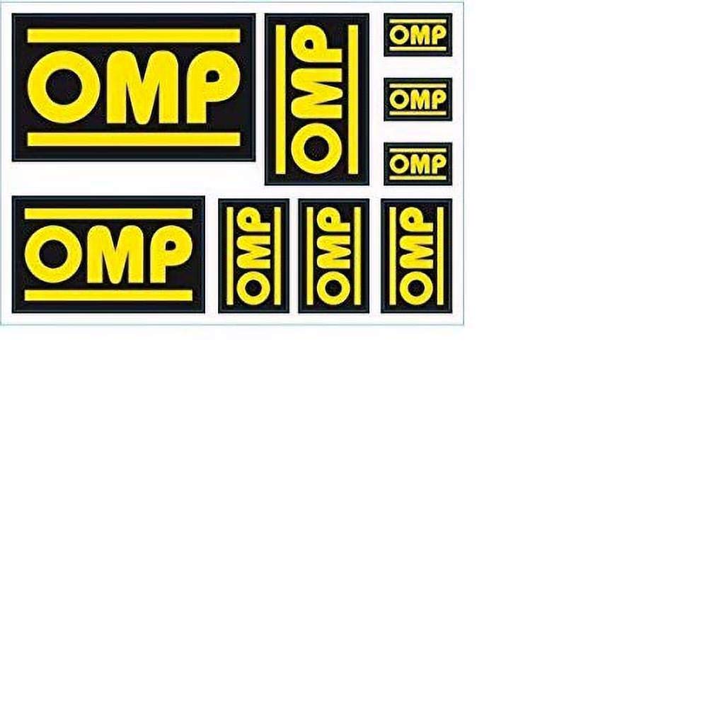 OMP 9 ADHESIVES SET Deviating, Black/Red/White