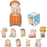 TOYZERO + Lulu The Piggy Blind Box Figures - 8pcs Travel Series Blind Boxes Mystery Box Cute Animal Figurines Collectible Toys Home Desk Decorations Holiday Birthday Gifts, Whole Set