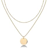PAVOI 14K Gold Plated Layering Necklaces | Stylish Minimalist Design Pendant Necklaces | Butterfly, Heart, Lock, Evil Eye, Coin, Lightning Bolt, Circle, Cross Pendants for Women - Valentines Day Trendy Jewelry