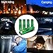 Mikafen 5 Pack Mini Cree Q5 LED Flashlight Torch 7w 300lm Adjustable Focus Zoomable Light (Green)