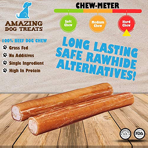 Bully Stick 4 Inch Premium Bully Stick Dog Chews (8 oz/Pack) Long