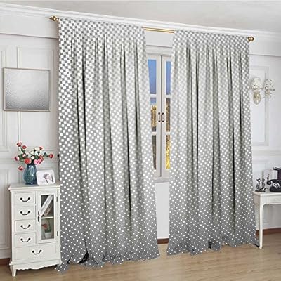 Amazon Com Youpinnong Grey Room Darkening Curtains Artsy Digital