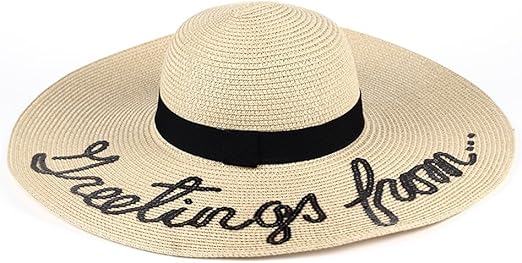 big floppy white hat