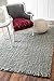 nuLOOM 6x9 Daniela Jute Tassel Hand Woven Area Rug, Grey, Solid Chunky Farmhouse Design, Natural Fiber, For Bedroom, Dining Room, Living Room, Hallway, Office, Entryway