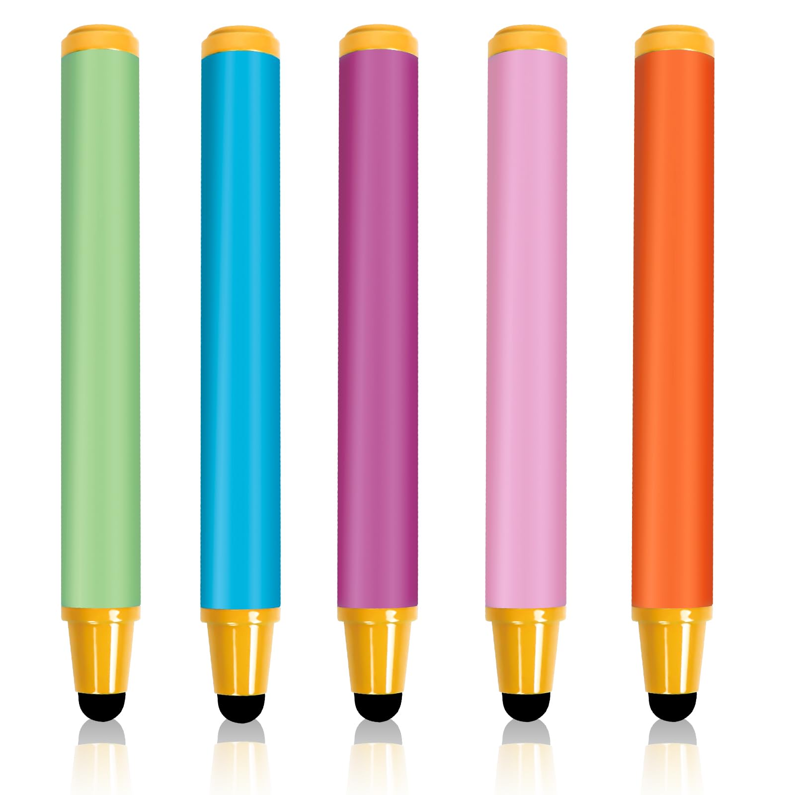 Stylus Pens for Touch Screens, Crayon Stylus Pen for iPhone Ipad Air Mini Pro, Android Tablet, Dragon Touch, Compatible with All Touch Screens (5 Pack)