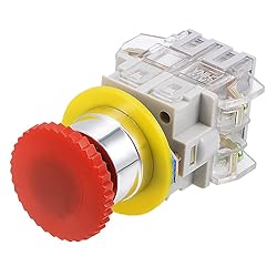 uxcell 22mm Mounting Hole Latching Emergency Stop