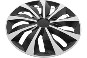 DECORNIJIA Universal 15-inch Automotive Wheel Hub Cap White Hubcap Replacement Tire Valve Caps Car Accessories Wheel Center H