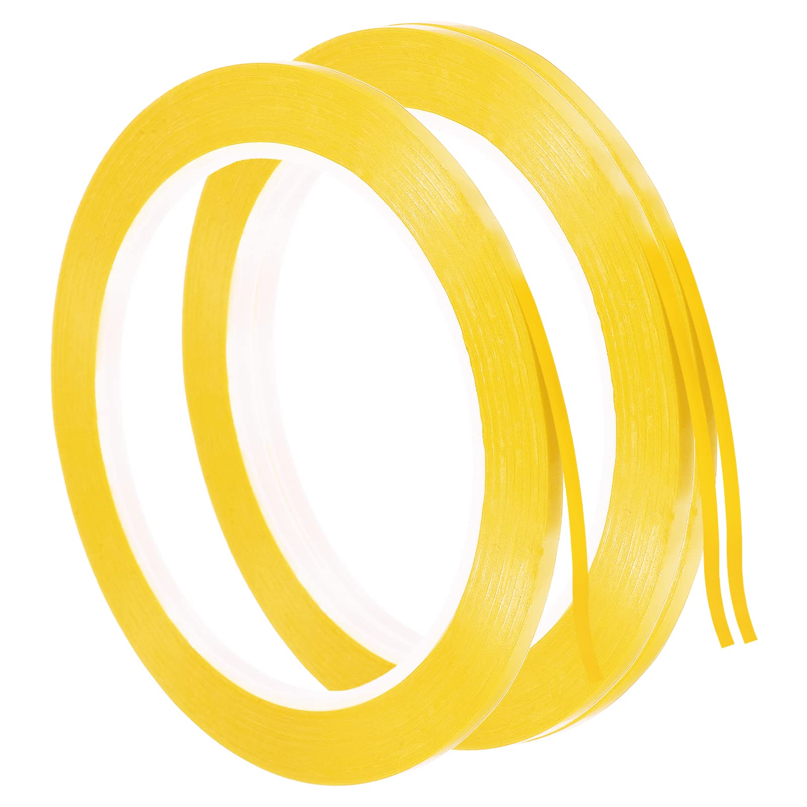 PATIKIL Whiteboard Tape 3mm X 66m, 3 Pack Thin Dry Erase Tape for Graphic Chart Marking DIY Art, Dark Yellow