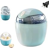 Prndkhn 2026 New Home Mini Ice Cream Maker, Small DIY Automatic One-Touch Dessert Maker, Just 15 Minutes, Electric Gelato Frozen Yogurt Machine, Compact Electric Makers for Kitchen