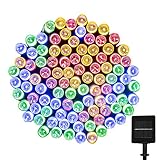 ApexPower Solar Outdoor Christmas String Lights 200led 72ft 8 Modes for Garden, Outdoor, Yard, Home, Landscape, and Holiday Decorations, St.Patrick's Day (Multicolored)