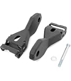 Munirater 2 Ganci Traino Anteriori Nero Per Chevrolet 2014-2018 & GMC 2016-2018 - Kit Bulloni Incluso