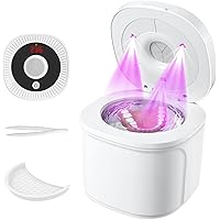 Ultrasonic Retainer Cleaner, Upgraded 48kHz Dental Cleaner Machine for Braces, Mouth Guard Cleaner, Toothbrush Heads, Jewelry