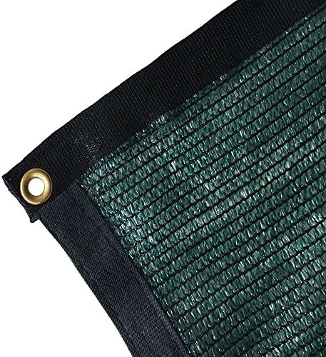 Yisin 60% Green Shade Cloth Taped Edge with Grommets UV 12 ft X 24 ft