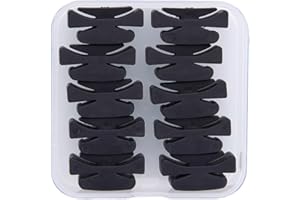 WANDIC Rubber Pick Holder, 10 Pcs Black Rubber Guitar Pick Holder Fix on Headstock for Guitar Bass Ukulele