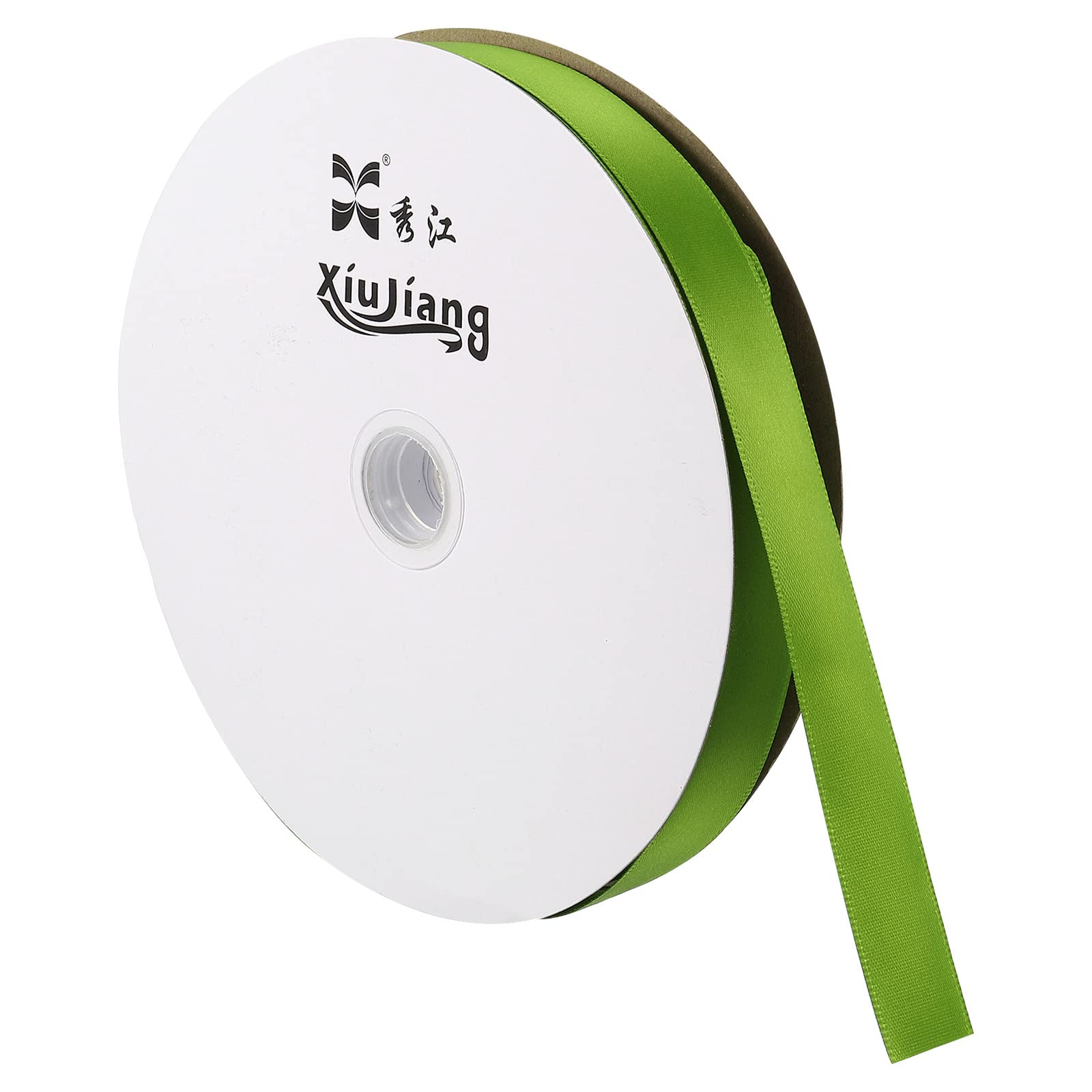 PATIKIL 0.79 Inch Wide 100 Yards Satin Ribbon, Solid Crafts Roll for Party Home DIY Wrapping Decoration Green