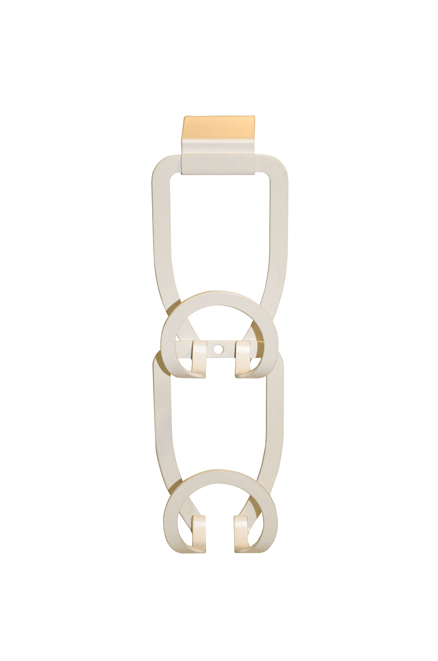 Opportunity 48fh16632980 Multi White Metal Over The Door Hanger 4 x 7.5 x 23 cm Set of 2