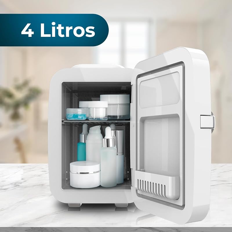 Mini Nevera Bolero MiniCooling Río White 4L. Funcionamiento 12V-220V, Compatible coche y caravanas, Función enfriamiento y calentamiento, Rango temperatura 5-65º, Transporte fácil