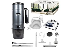 Beam Serenity Series SC325 Central Vacuum | PN11 Electric Power Nozzle | 35 Feet 3-Way Switch Premium Hose | Telescopic Wands