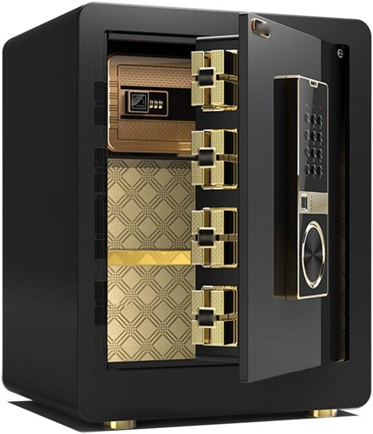 SZ JIAOJIAO Cabinet SafesSafes, two intelligent all-steel anti-theft alarm office, hotel safes, file password box,B,Fingerprint