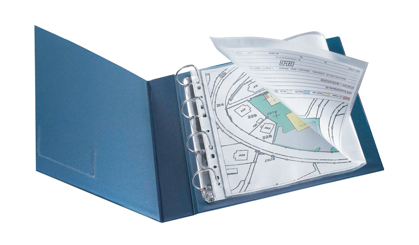 Q-Connect Punched Pocket Polypropylene Top Opening A3 (Pack of 10)