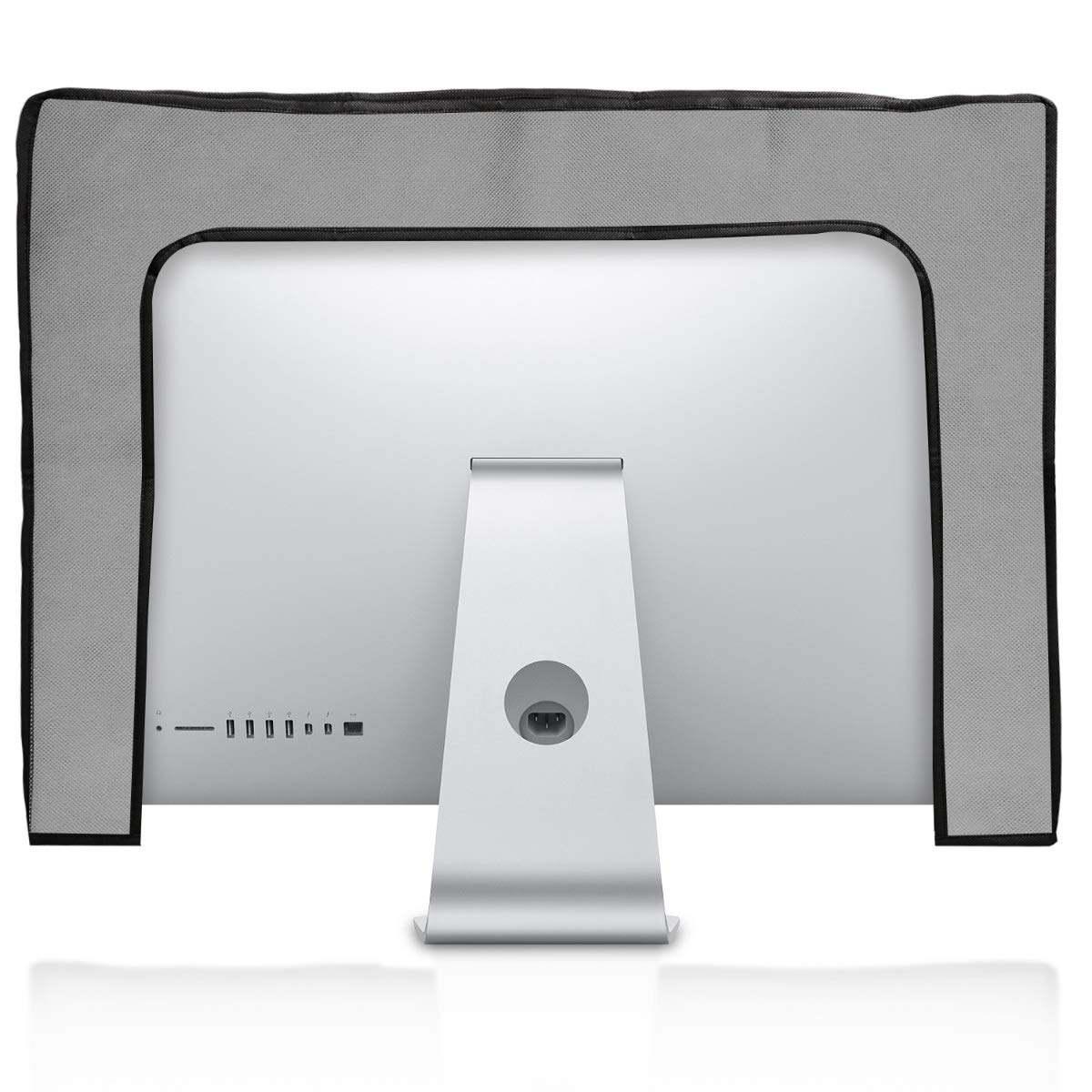 Dust Cover PC Monitor Case Screen Display Protector Black/Light Grey